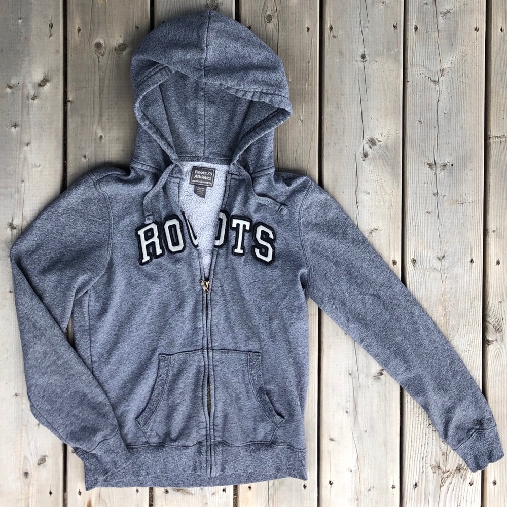 Roots 73 Athletics Grey Zippered Hoodie